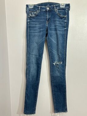 &Denim Super Skinny Low Waist Jeans 30